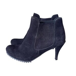 Pedro Garcia Jalen Black Castoro Suede Boots Size 42